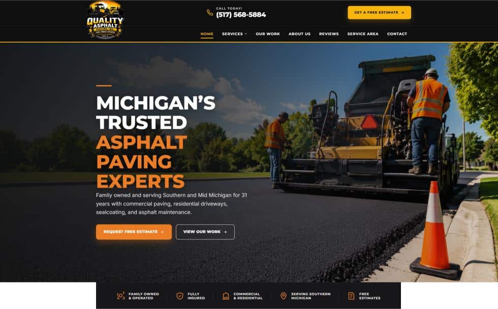 qualityasphalt.com website built by busytask